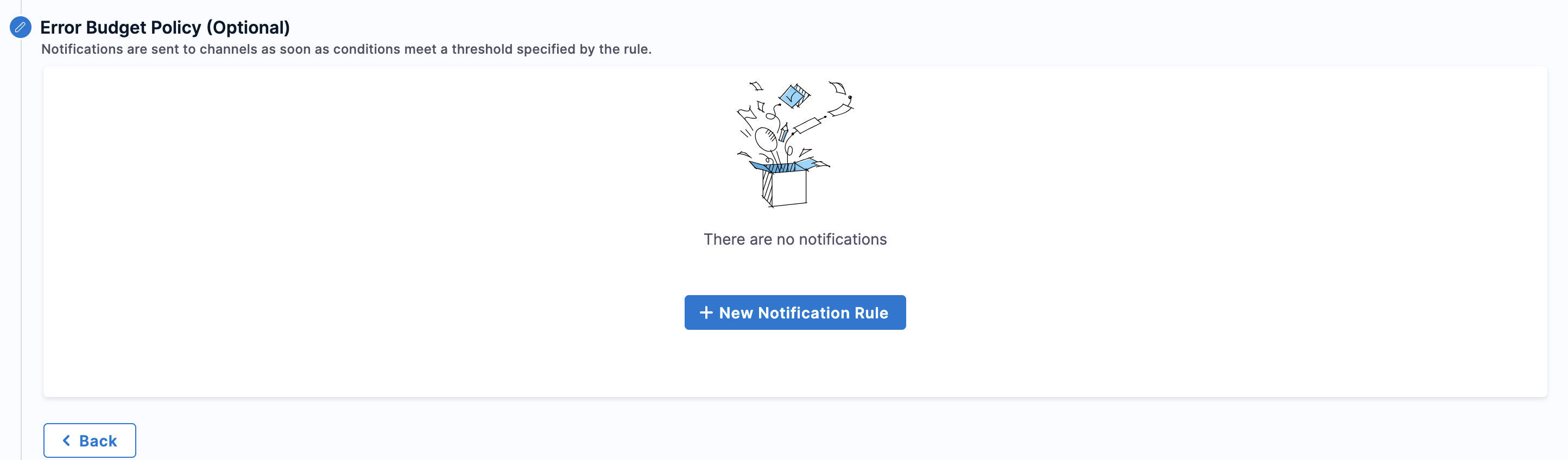 Setup rollback policy